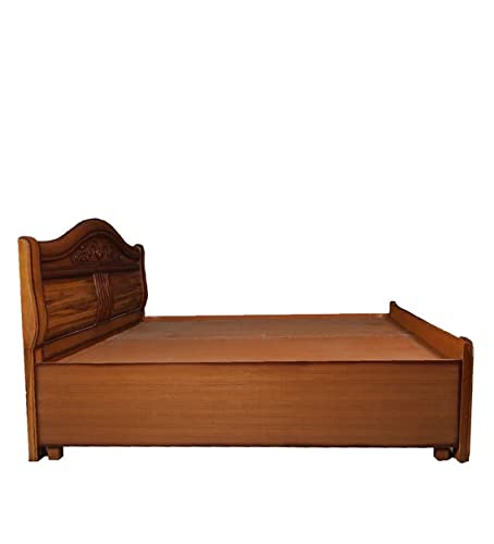 Solid Sagwan Wood Bed with Storage